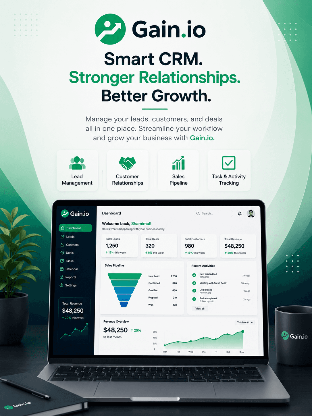 Gain.io — CRM SaaS